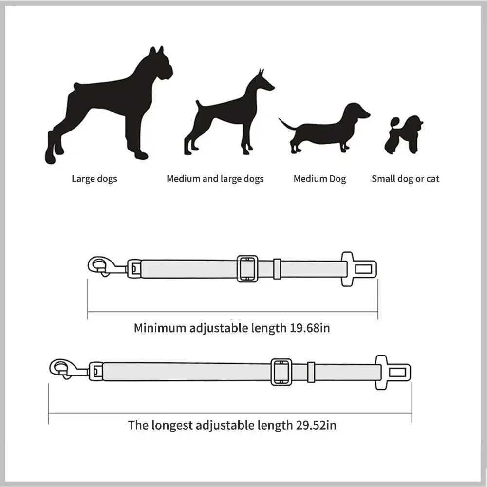 Adjustable Pet Car Safety Belt