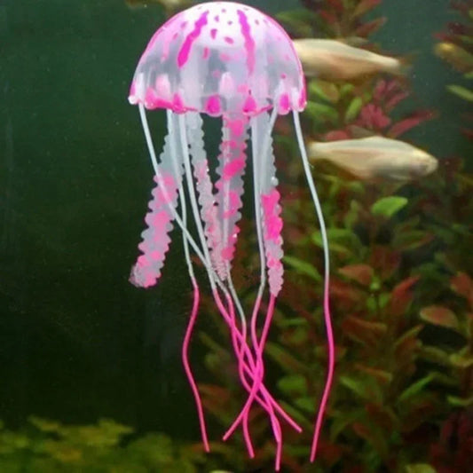 Vibrant Fluorescent Jellyfish Decor