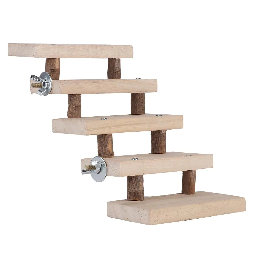 Natural Wood Pet Climbing Ladder