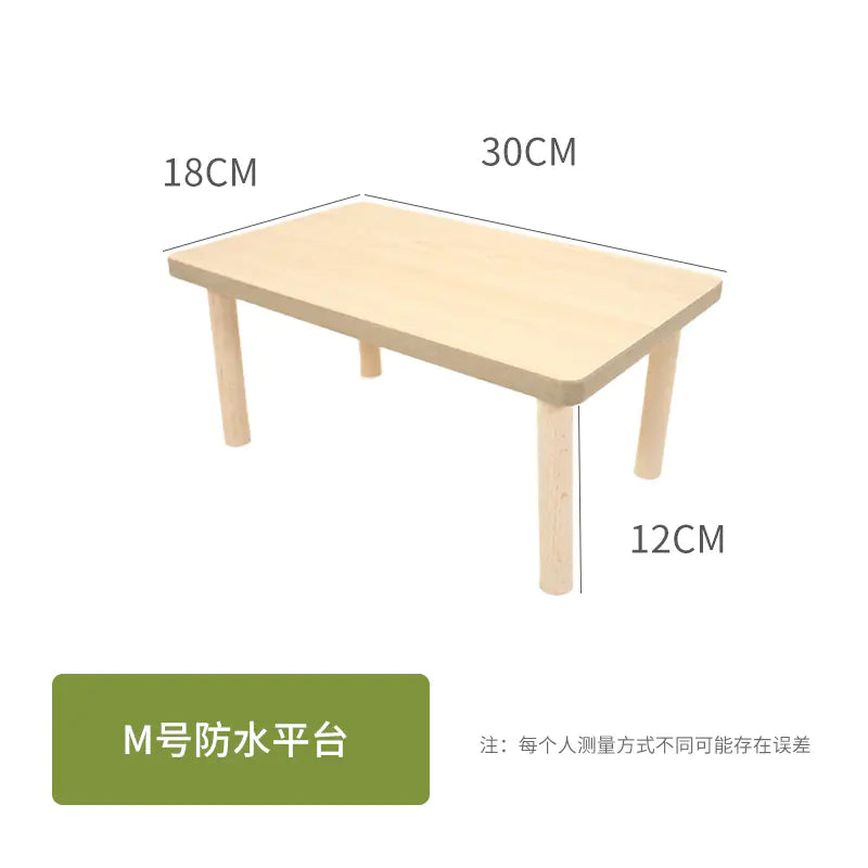 Natural Wood Hamster Activity Platform
