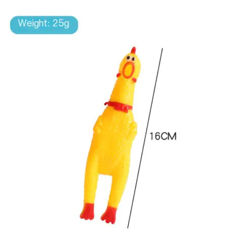 Rubber Chicken Dog Toy