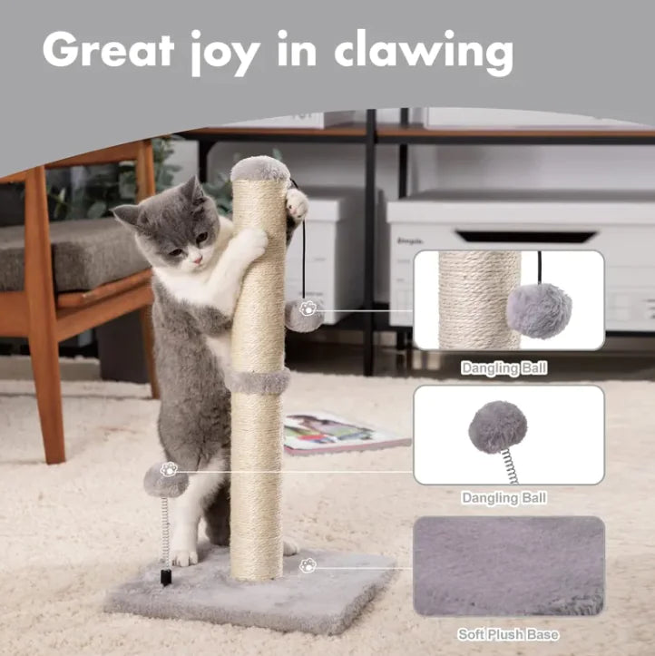 Compact Sisal Cat Scratcher Post