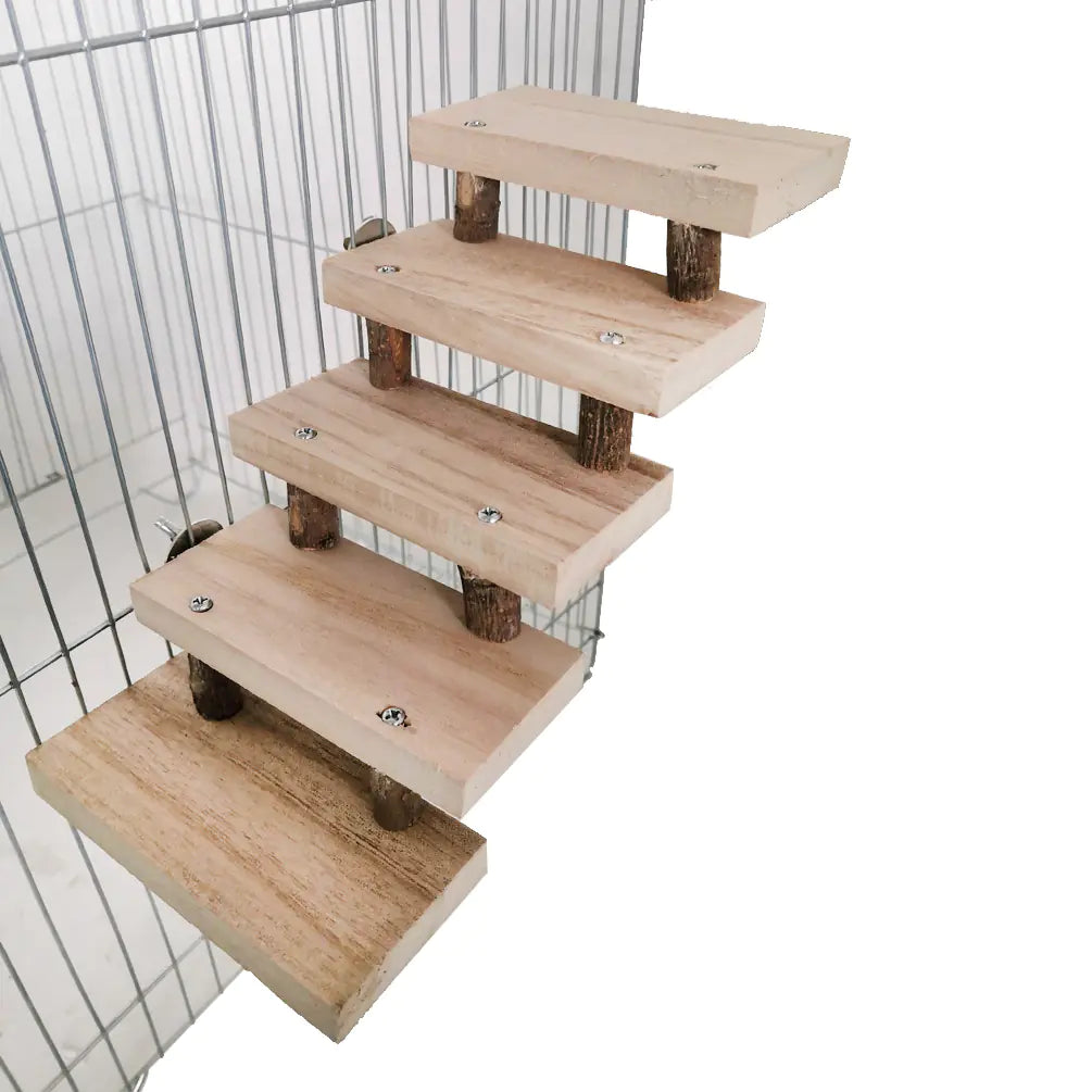 Natural Wood Pet Climbing Ladder