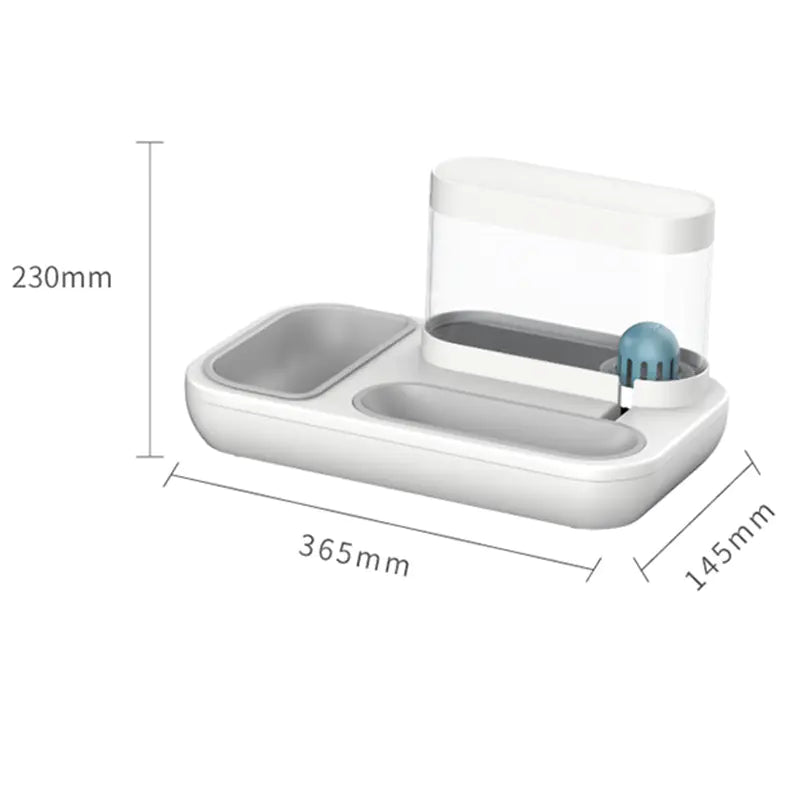 Elevated Double Cat Bowl