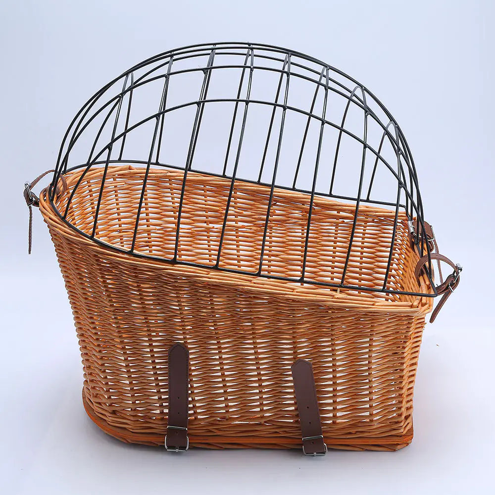 Rattan Pet Bike Basket