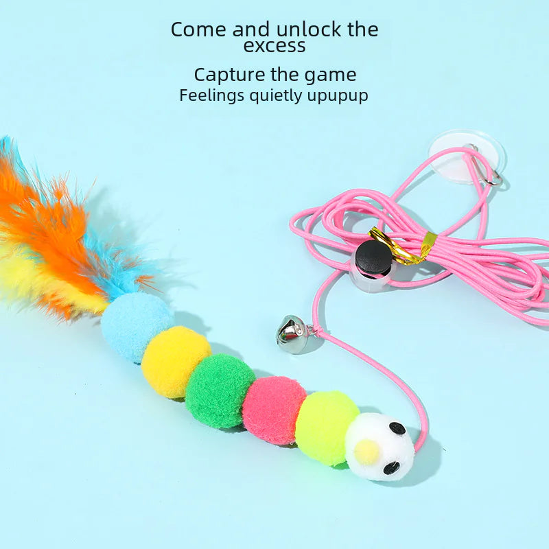Dynamic Hanging Plush Cat Toy