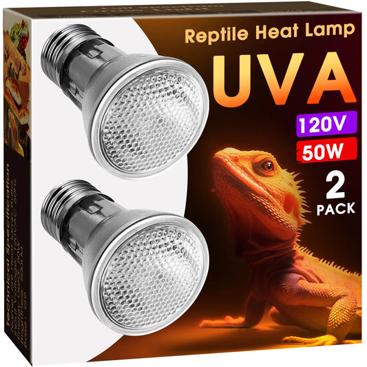Premium Dimmable UVA Heat Bulbs (2-Pack)