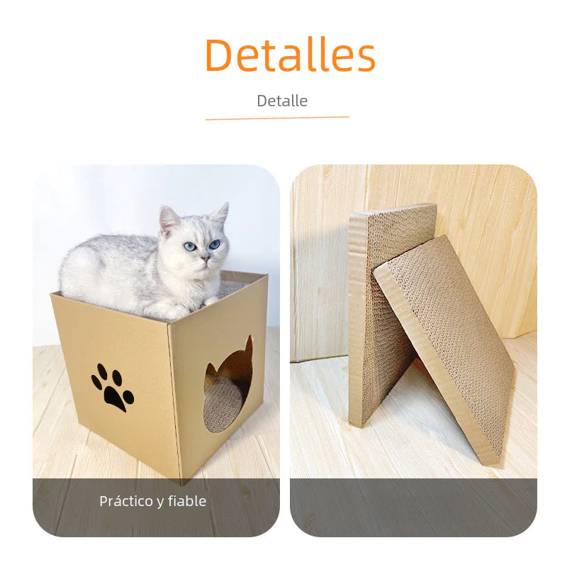 Milk Box Cat Scratcher House