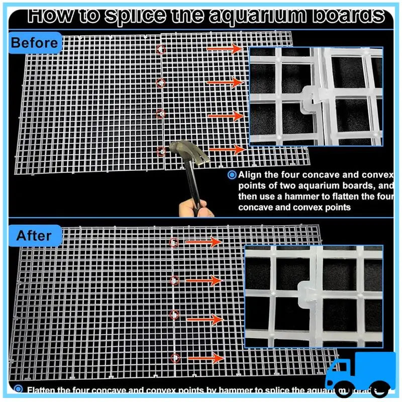 Modular Aquarium Grid Cover Kit