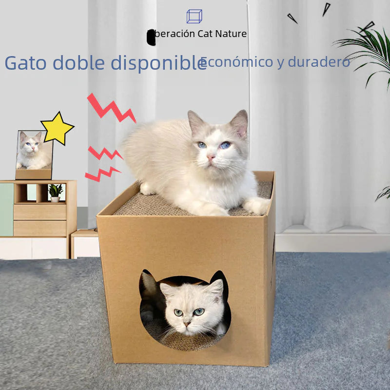 Milk Box Cat Scratcher House