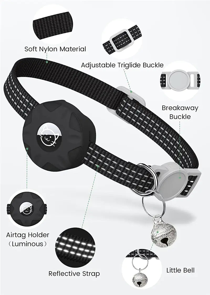 Airtag Compatible Cat Safety Collar