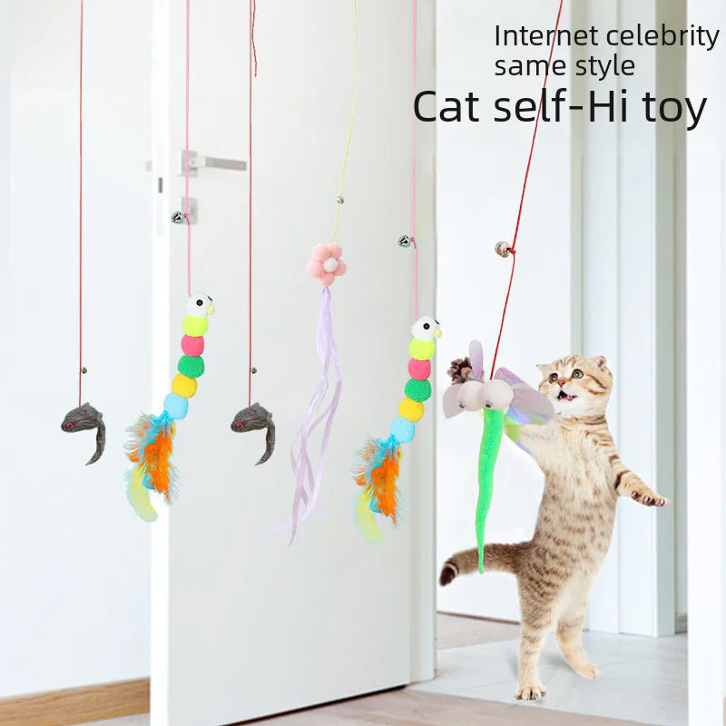 Dynamic Hanging Plush Cat Toy