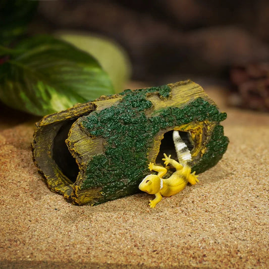 Resin Wood Barrel Aquarium Hideout