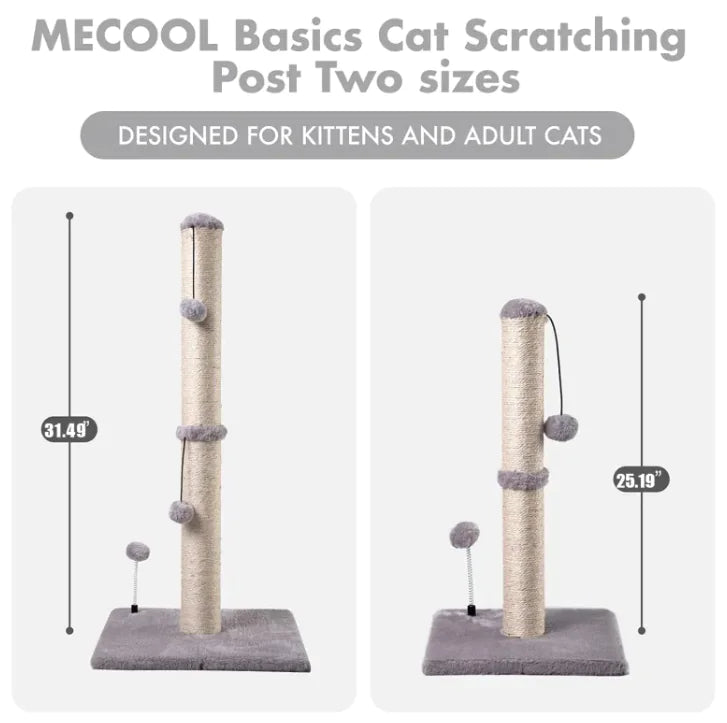 Compact Sisal Cat Scratcher Post