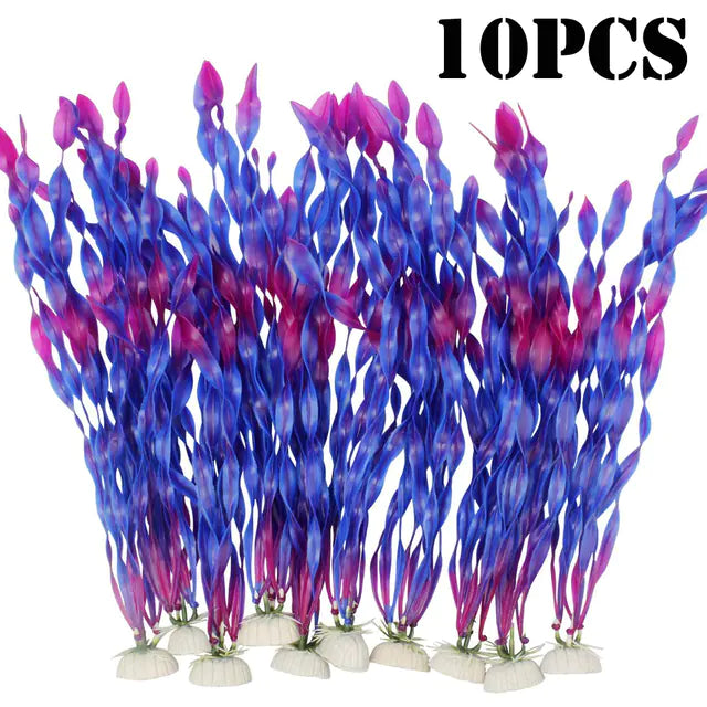 Aquarium Decor Plant Set (10-Pack)