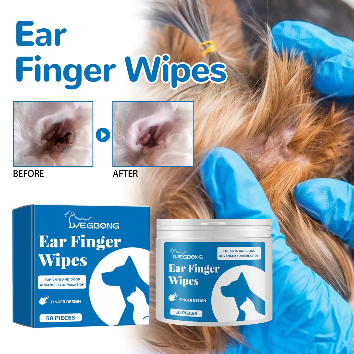 Yegbong Pet Ear Wipes