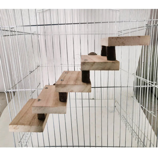 Natural Wood Pet Climbing Ladder