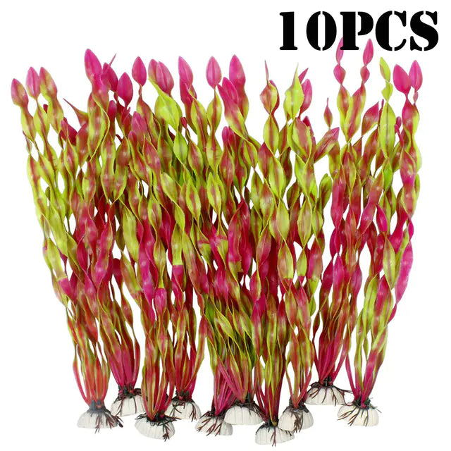 Aquarium Decor Plant Set (10-Pack)