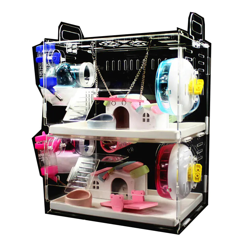 Ja-kal Transparent Hamster Villa