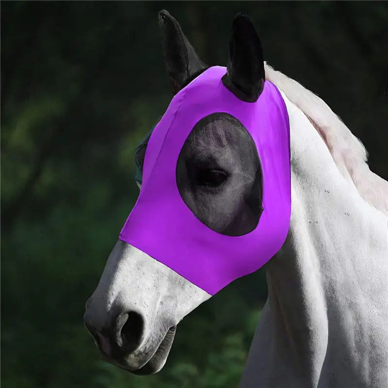 Lycra Horse Fly Mask with Ears for UV Protection