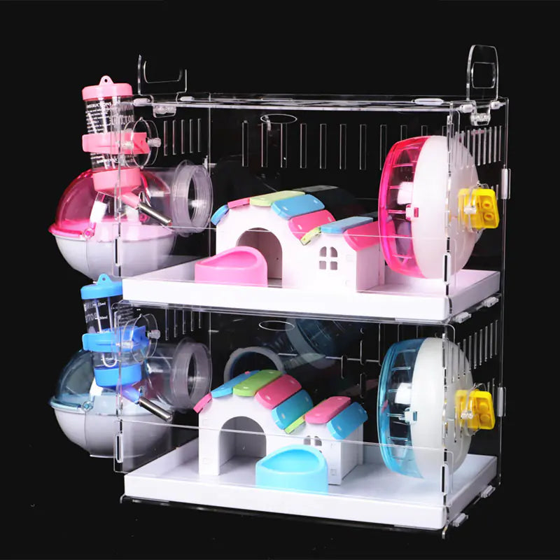 Ja-kal Transparent Hamster Villa